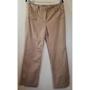 Ann Taylor Women's Sz 10 Signature Khaki Trousers Wide Leg Pants